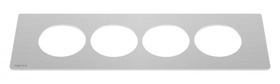LEGRAND DisqIn frame, 8 modules, metal