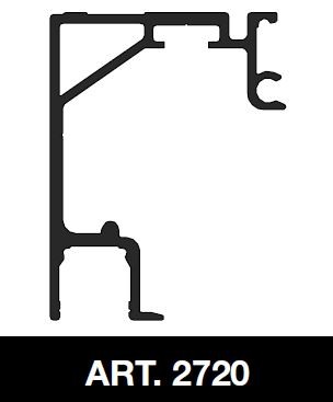 TERNO Solo Vetro upper line 2720/AS alu silver 3m