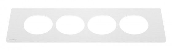 LEGRAND DisqIn frame, 8 modules, white
