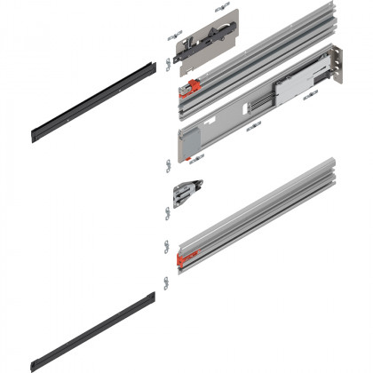 BLUM 801P800E.R2 Revego Uno pocket rail guide, 800 mm, right