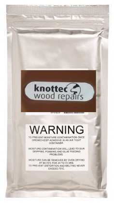Solid wood fusible sealant WALNUT 10pcs