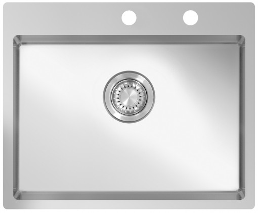 StrongSinks S3 Sink Duna 550, size 550 x 505 mm stainless steel with eccentric