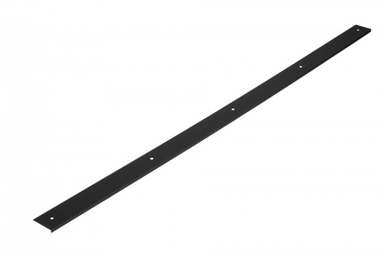 End strip for worktop 38mm "0" radius length 900mm right black matt