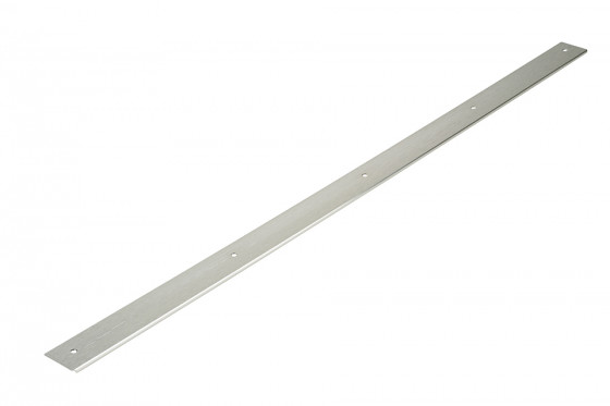 End strip for worktop 38mm "0" radius length 900mm left stainless steel
