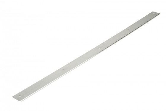 End strip for worktop 38mm length 900mm left stainless steel