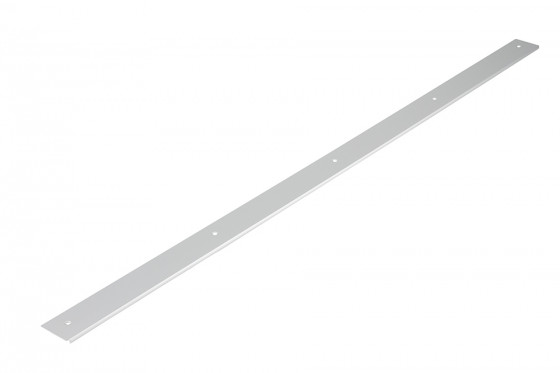 End strip for worktop 38mm "0" radius length 900mm left aluminum
