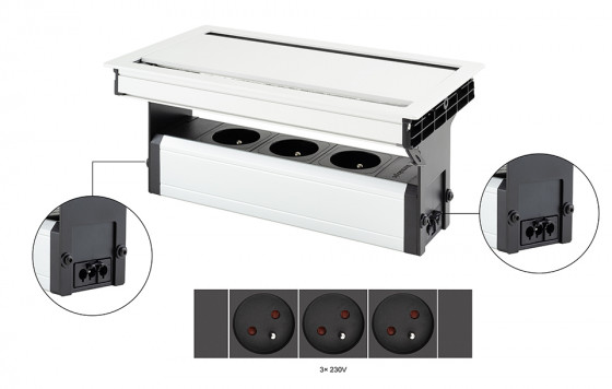 VersaFlap dual 2.0, 3x 230V, car matná VersaFlap dual 2.0, 3x 230V, car matná