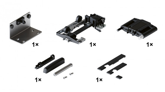 HAWA 30999 Concepta III 25/35 Push, slide-in set, right