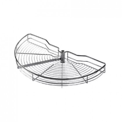 KES 260545 carousel 180° all-wire shelves 900mm 1/2 circle chrome