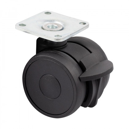TENTE Linea 50 mm wheel with brake 100 kg, black