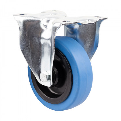 TENTE Castor fixed 3478 with softened tread, diameter 100 mm, blue