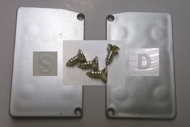 TERNO C.89/A/2 side covers of the cover profile black (pair)