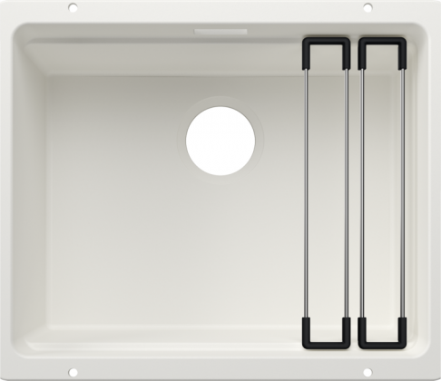 BLANCO 527759 Sink ETAGON 500-U white without drain set Silgranit