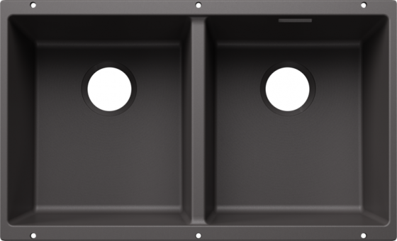 BLANCO 527830 Sink SUBLINE 350/350-U gray rock without drain set Silgranit