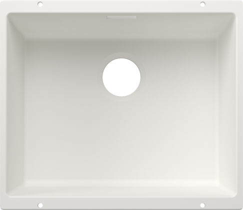 BLANCO 527799 Sink SUBLINE 500-U white without drain set Silgranit