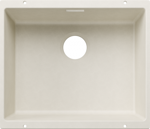 BLANCO 527796 Sink SUBLINE 500-U white soft without drain set Silgranit
