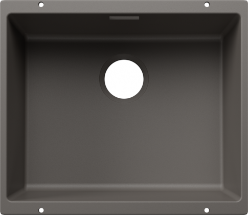 BLANCO 527795 Sink SUBLINE 500-U volcano gray without drain set Silgranit