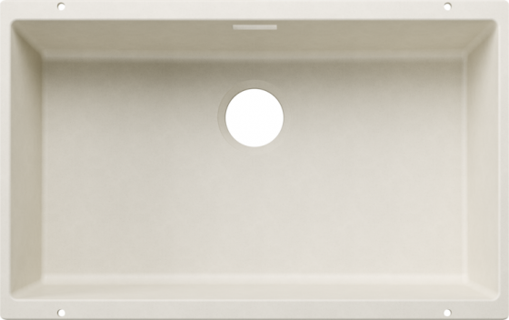 BLANCO 527804 Sink SUBLINE 700-U white soft without drain set Silgranit
