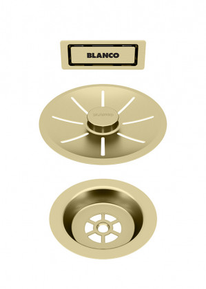 BLANCO 203476 Accessory. outlet. InFino set+overflow. C-overflow sat.gold