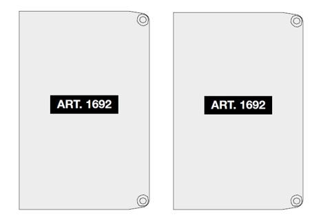 TERNO side caps cover profile (pair) 1694/A/2