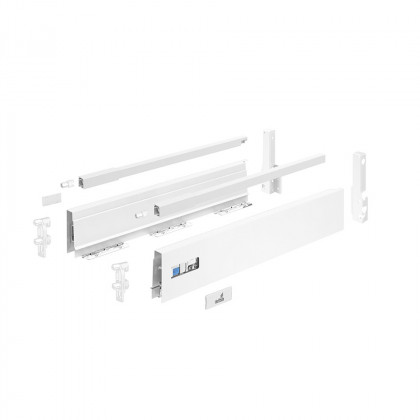 HETTICH 9307222 Atira flexi set complete 620/144 white reling front bracket