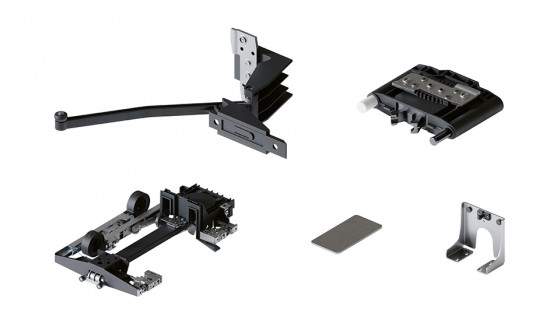 HAWA 31510 Folding Concepta III 25 Push, slide-in set, left