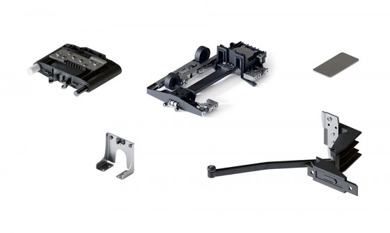 HAWA 31508 Folding Concepta III 20 Push, slide-in  set, left