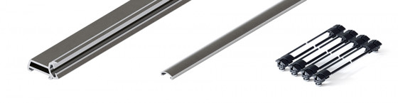 HAWA 31520 Folding Concepta III 25, upright set, door 1900 - 2700 mm, alum.anod.