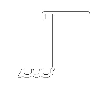TERNO Frontalino upper guide bar inox 1190/A 3m TERNO Frontalino upper guide bar inox 1190/A 3m