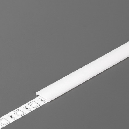 StrongLumio cover strip C2 for Slim8/Smart10/Smart-In10 profile,clip-on,milk,2 m