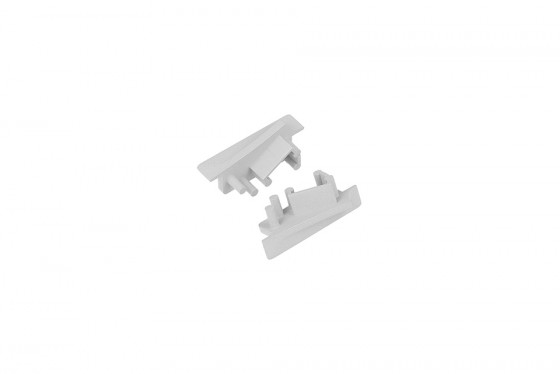 StrongLumio end parts for Diagonal 10 profile grey (pair)