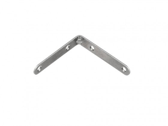 STRONG Angled bracket 80x80mm white zinc