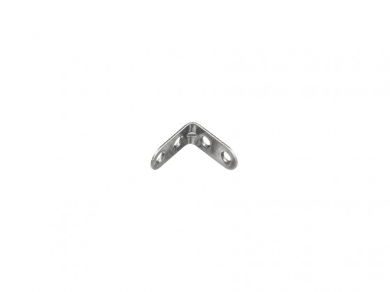 STRONG Angled bracket 40x40mm white zinc