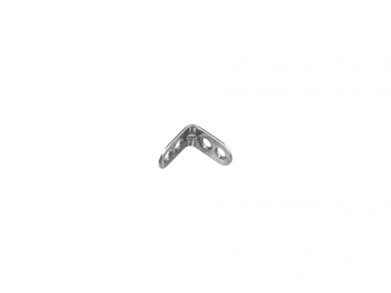 STRONG Angled bracket 25x25mm white zinc
