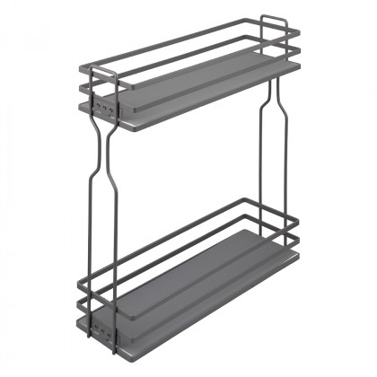 K-StrongWire two levels basket 200 mm, grey, ball slide w/o dumper