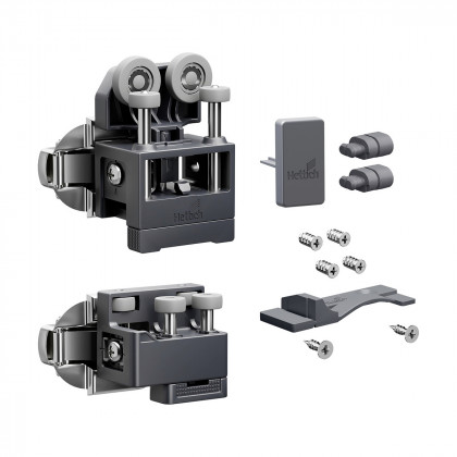 HETTICH 9339384 WingLine L new max 12 kg,set w. spring, anthracit, left,w. guide