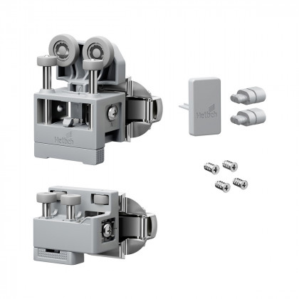 HETTICH 9339369 WingLine L new max 12kg,grey,right,w/o.self close feat,w.bot.gui