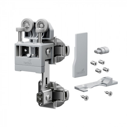 HETTICH 9339389 WingLine L new max 12kg,grey,right,w.self clos.feat.,w/o.bot.gui