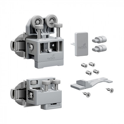 HETTICH 9339382  WingLine L new max 12kg, grey,left,w.self close feat.,w.bot.gui