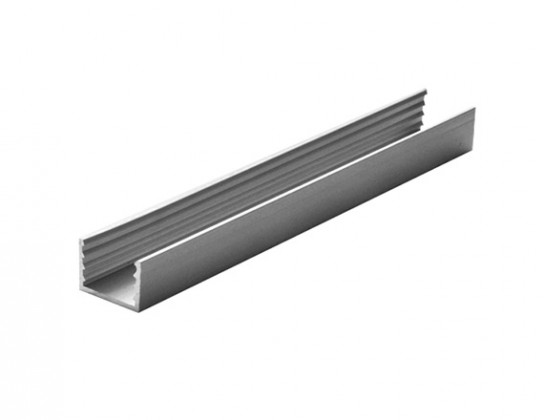 SEVROLL 02558 "U" profile for laminate 10mm 3m silver