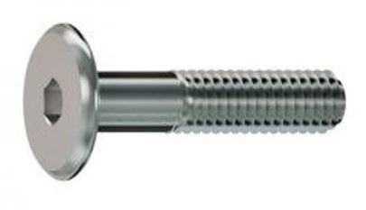 Furniture connecting screw M6x20 zinc white flat head 15mm