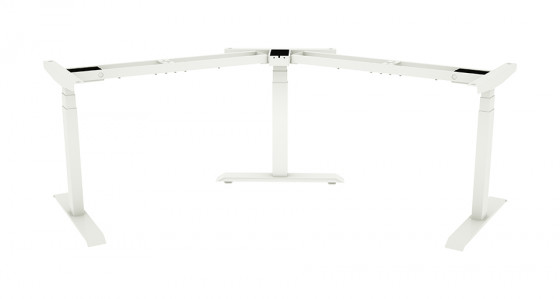 STRONG base with electrically adjustable height for corner solution, white