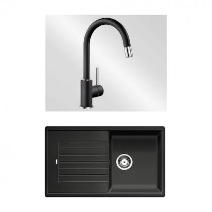 BLANCO Set 10-D 25 520511+521455 ZIA 5 S anthracite + MIDA-S anthracite