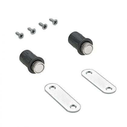 HETTICH 9266243 WINGLINE L ARETATION FOR PULL TO MOVE MAGNET. BLACK DESIGN