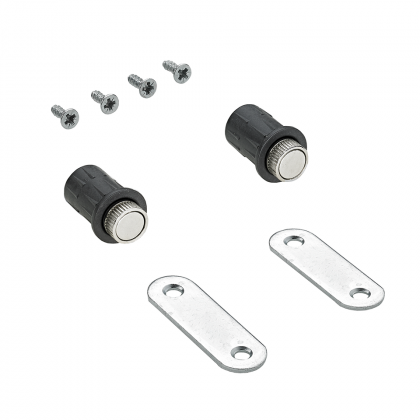 HETTICH 9266243 WINGLINE L ARETATION FOR PULL TO MOVE MAGNET. BLACK DESIGN