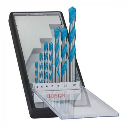 BOSCH 2607010543 7-Piece Twist Drill Set CYL-9 MultiConstruction 4-12mm
