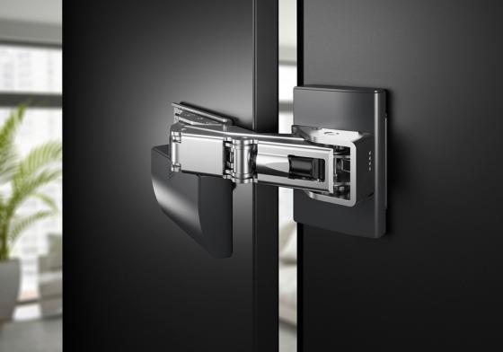 HETTICH 9343483 EviSys Guiding hinge 115°,soft closing,with anthracite cover cap