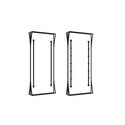 HAWA 056.3192.080 Straightening fitting,1715 - 2275mm, aluminium anodized (pair)