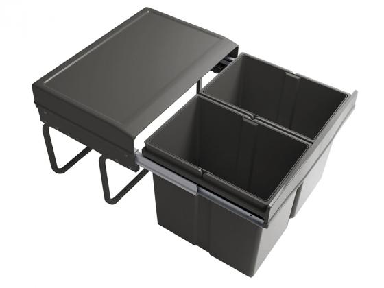 GOLLINUCCI Sorter Linea 296 500mm 2x15l, anthracite