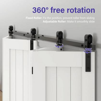 K-StrongLine Barnio fold -sliding folding int. doors, 4 panels, incl. top track